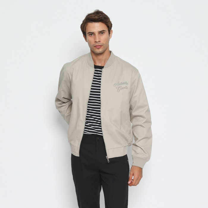 KENT& CREW Jaket Bomber Pria Beige - C-BHBG06-C5