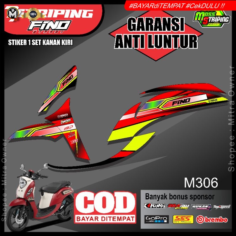 Striping List Variasi Yamaha Fino 125 Grande Premium Setriping Stiker Fino 125 Grande
