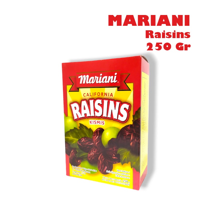 

Ay00! MARIANI Raisins Kismis Hitam California USA 250 Gr