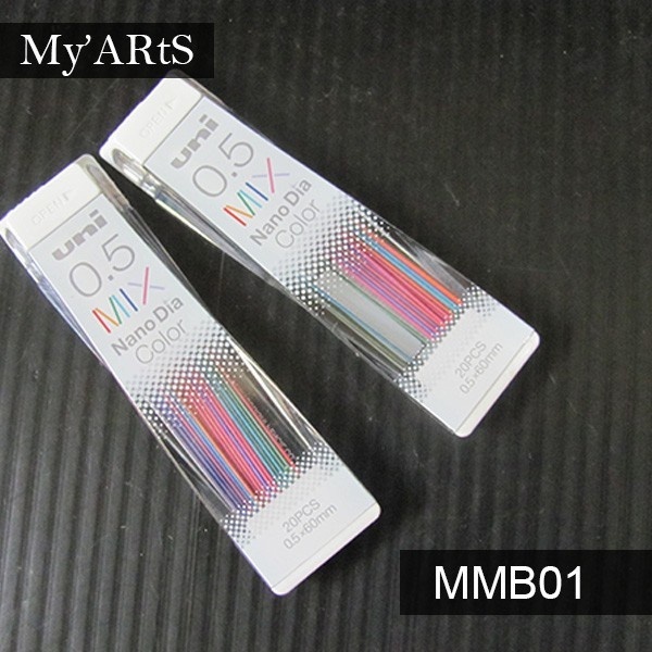 

Uni Nano Dia Color Mechanical Pencil Lead Refill 0.5 mm Isi Pensil Mekanik Warna