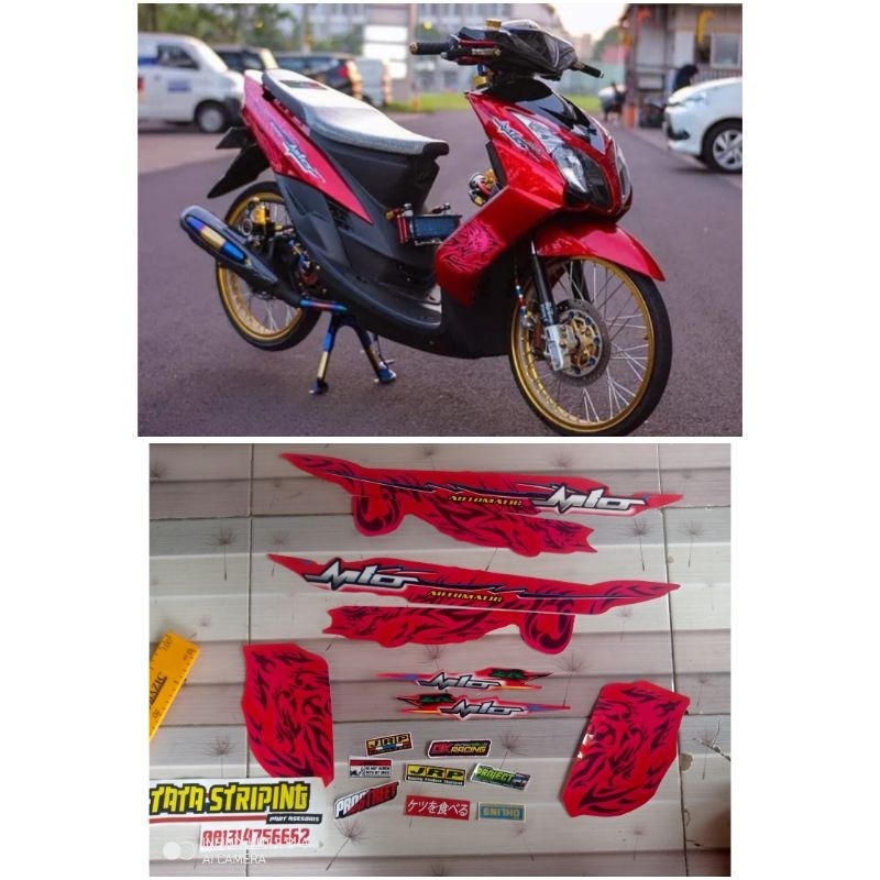 striping soul mx dragon merah