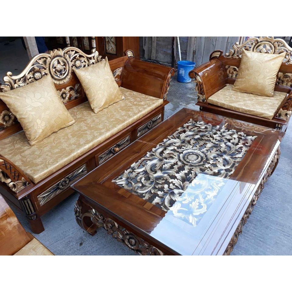 Meja Ketapang Kayu  Jati/Meja Kopi Lesehan ukir