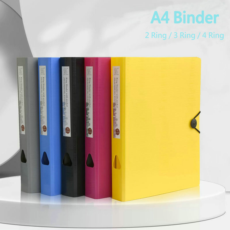 

Office Supplies 2/3/4 Ring Binder A4 Folder For Documents Paper File Organizer A4 Binder