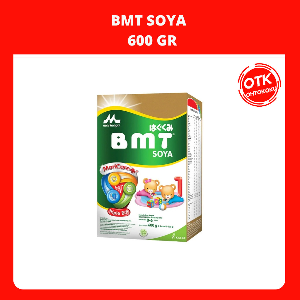 

Morinaga BMT Soya Susu Formula Bayi 0-6 Bulan 600 Gr