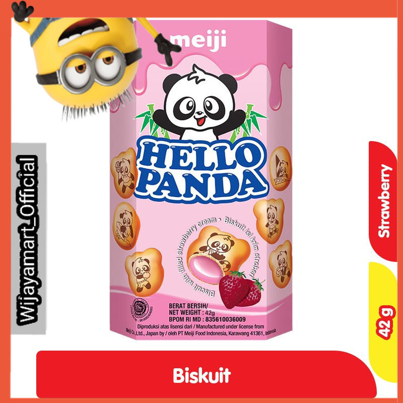 

Hello Panda Biskuit Stroberi 42 g