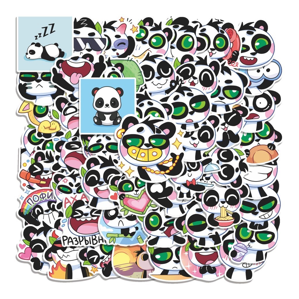 

COD 50 Pcs Stiker PANDIK Lucu Anti Air Untuk Dekorasi Notebook Sepeda Skateboard Handphone