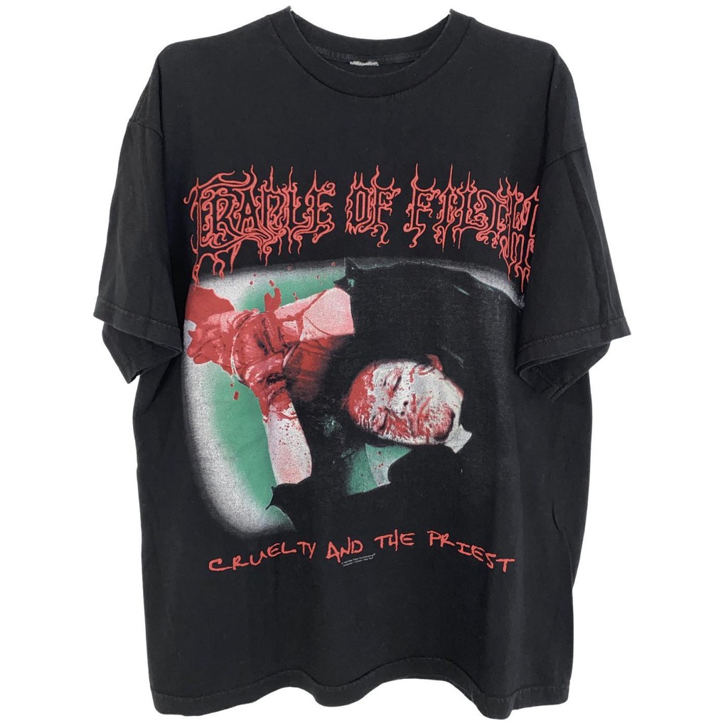 [FREE GIFT] KAOS Vintage 1999 Cradle ofFilth TSHIRT FOR BOY OR GIRL COTTON 24S