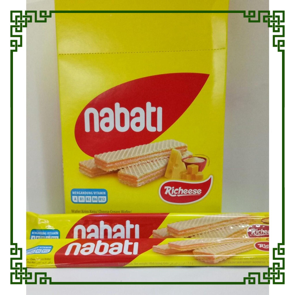 

Nabati Cheese Wafer Dan Nabati Chocolate Wafer 1 Box Isi 20 Pcs 120 Gram M01