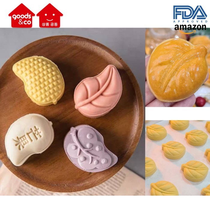 Cetakan Kue TERBARUU Cetakan Nastar Daun TAIWAN / Cetakan Mooncake Daun / Mooncake Mold