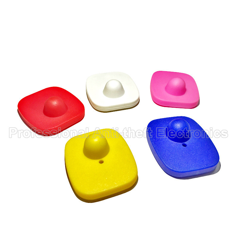 

eas rf hard tag security tag mini square clothes tag 8.2mhz 48*42mm with nails 200pcs