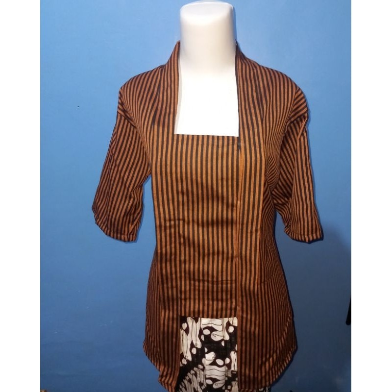 LURIK kebaya batik lurik kutubaru lengan pendek