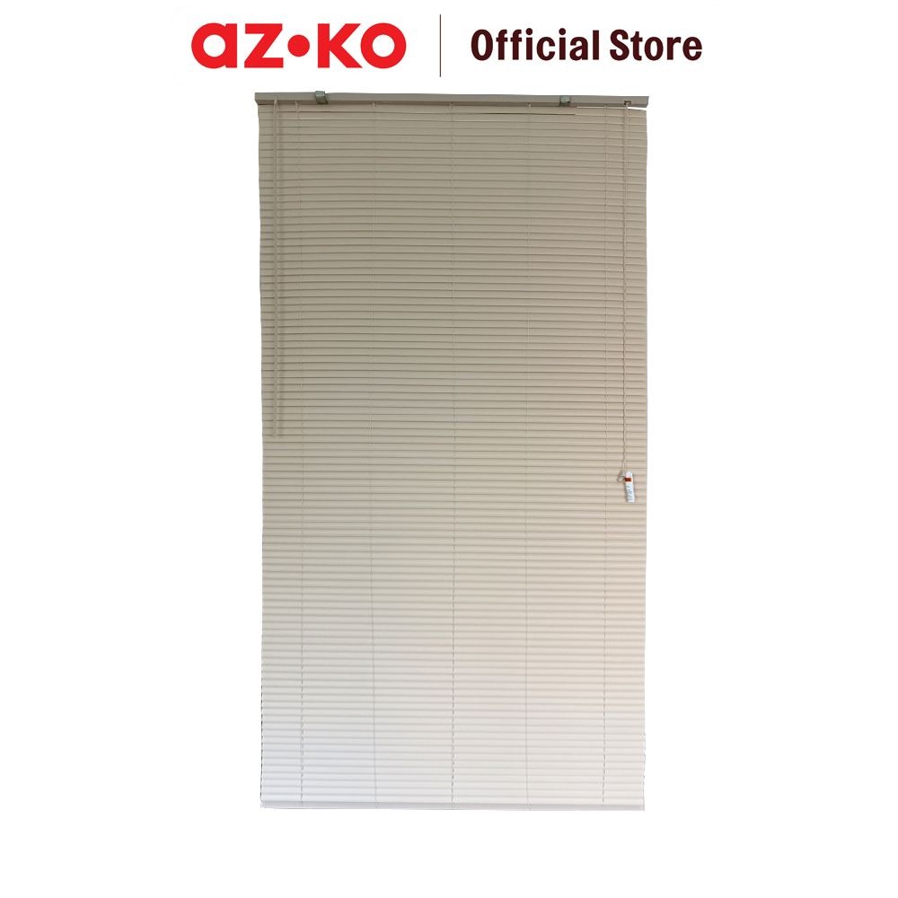 AZKO Forhom 120X220 cm Venetian Blind - Krem Malt Tirai Penutup Jendela Kerai Hordeng Penghalau Caha