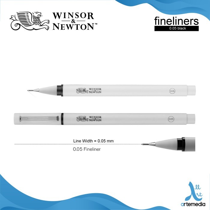 

Drawing Pen Winsor & Newton Fineliner Black Color - BLACK 0.5