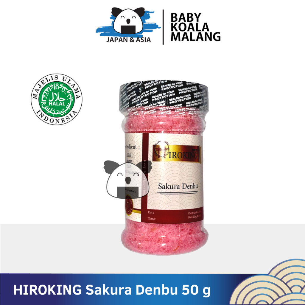 

HIROKING Sakura Denbu 50 g Halal │ Abon Ikan Pink Sakura untuk Sushi Bento-BKM