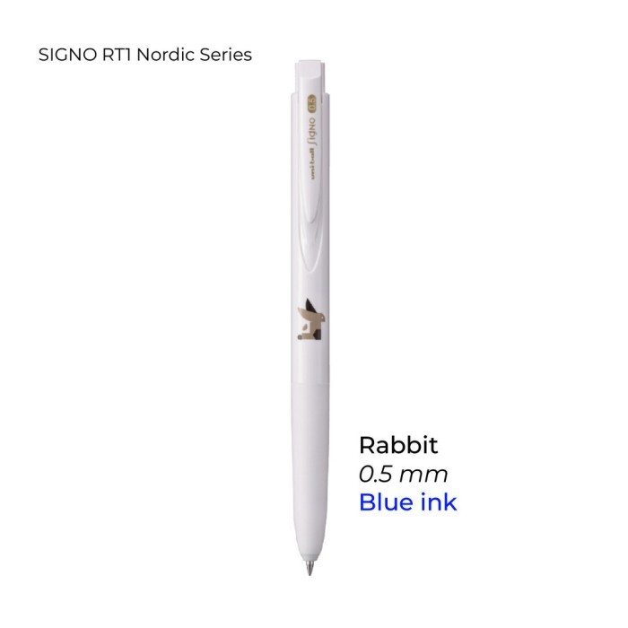 

Uniball Signo RT1 Nordic Series - 0,5 mm Blue Ink - M.RABBIT