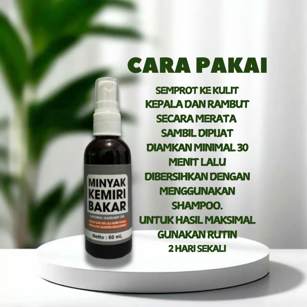 Minyak Kemiri Bakar Spray Untuk Penumbuh Rambut