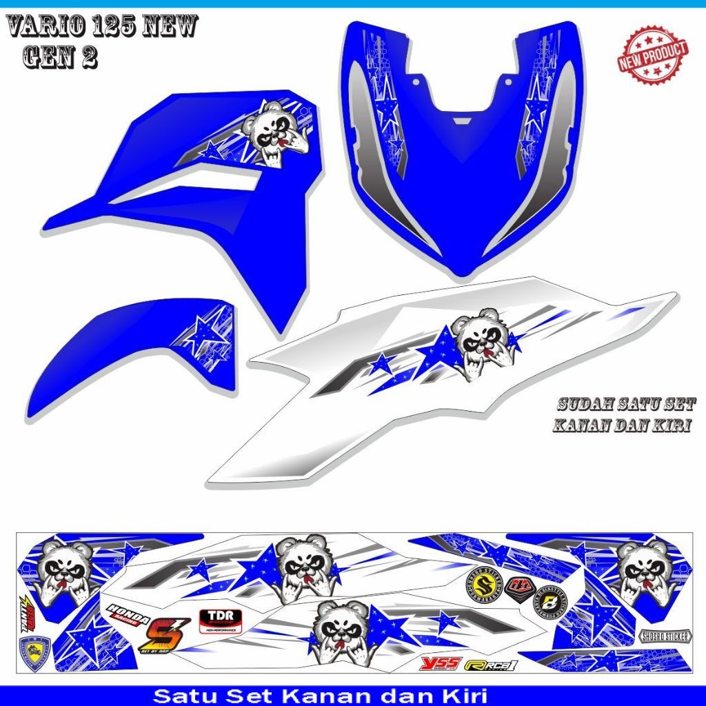 STIKER VARIASI STIKER VARIASI MOTOR VARIO GEN2 NEW / STIKER VARIO 125