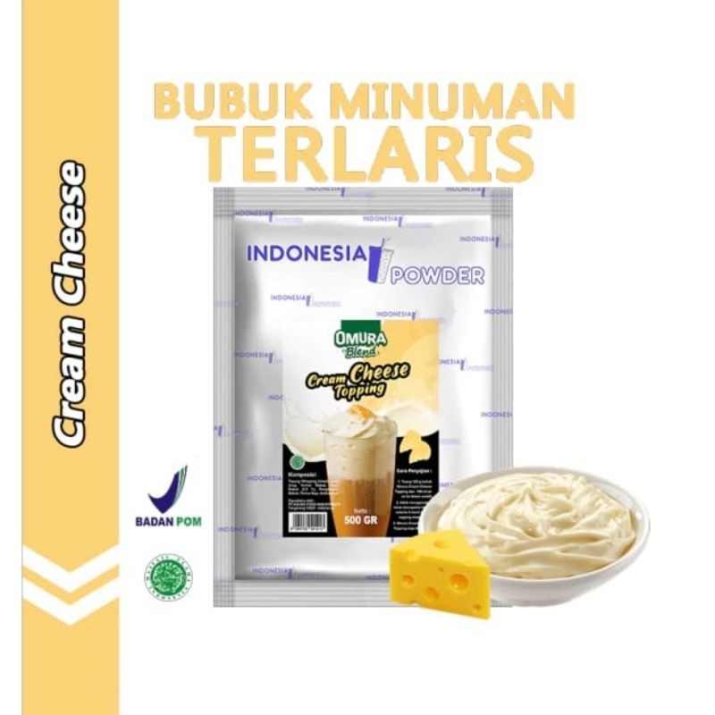 

Cream Cheese 500gr Premium / Krim Keju Premium Omura Blend