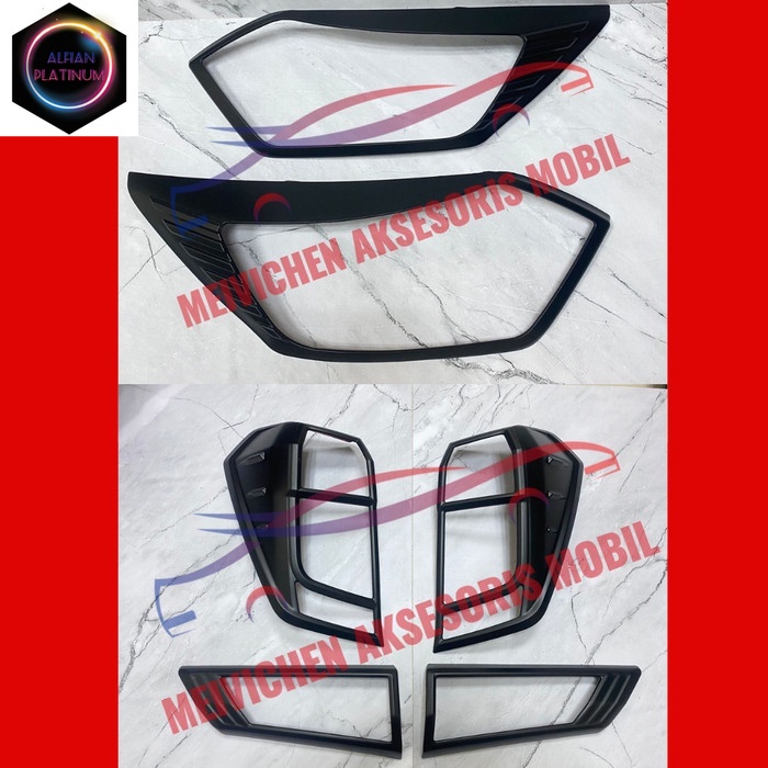 GARNISH DEPAN BELAKANG MOBIL ALL NEW CALYA SIGRA 2019 - 2023 HITAM DOF Variasi mobil