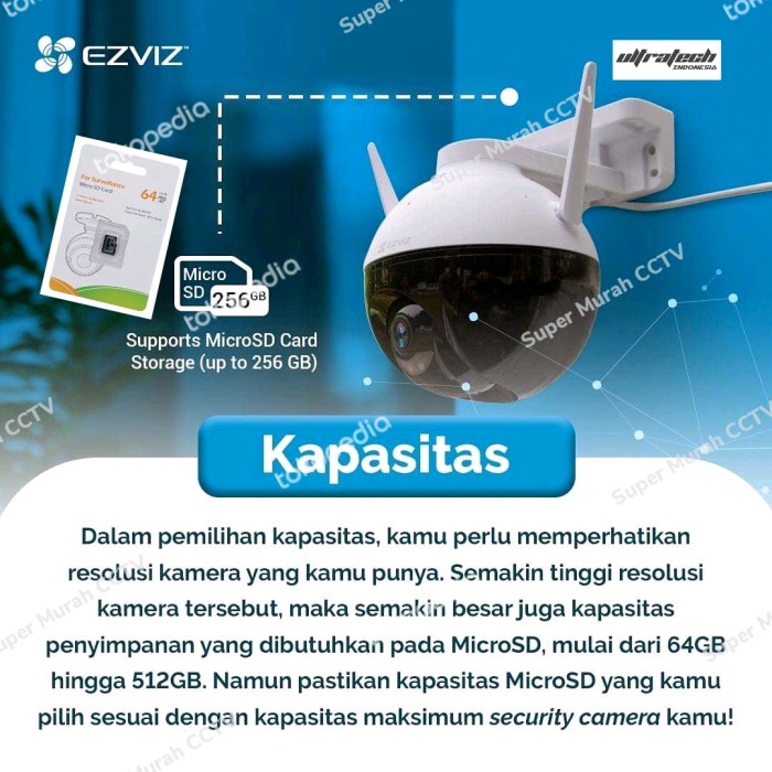EZVIZ MICRO SD  Memory Card SD Card COCOK 100 Class10 GARANSI - 64GB Class 10
