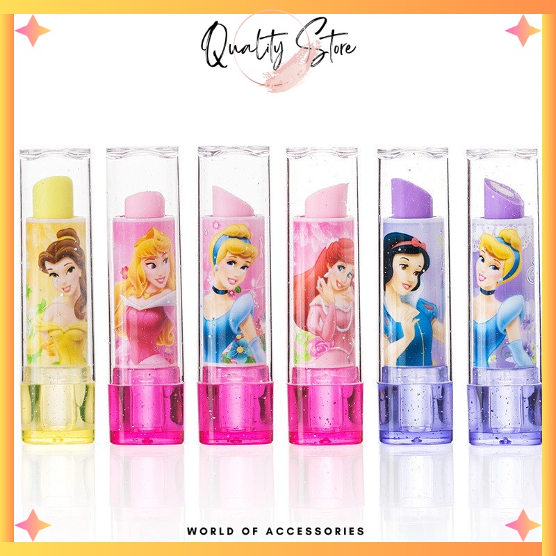 QS - PENGHAPUS PENSIL MODEL LIPSTIK CANTIK / ERASER STIP LIPSTIK ALAT TULIS KARTUN LUCU