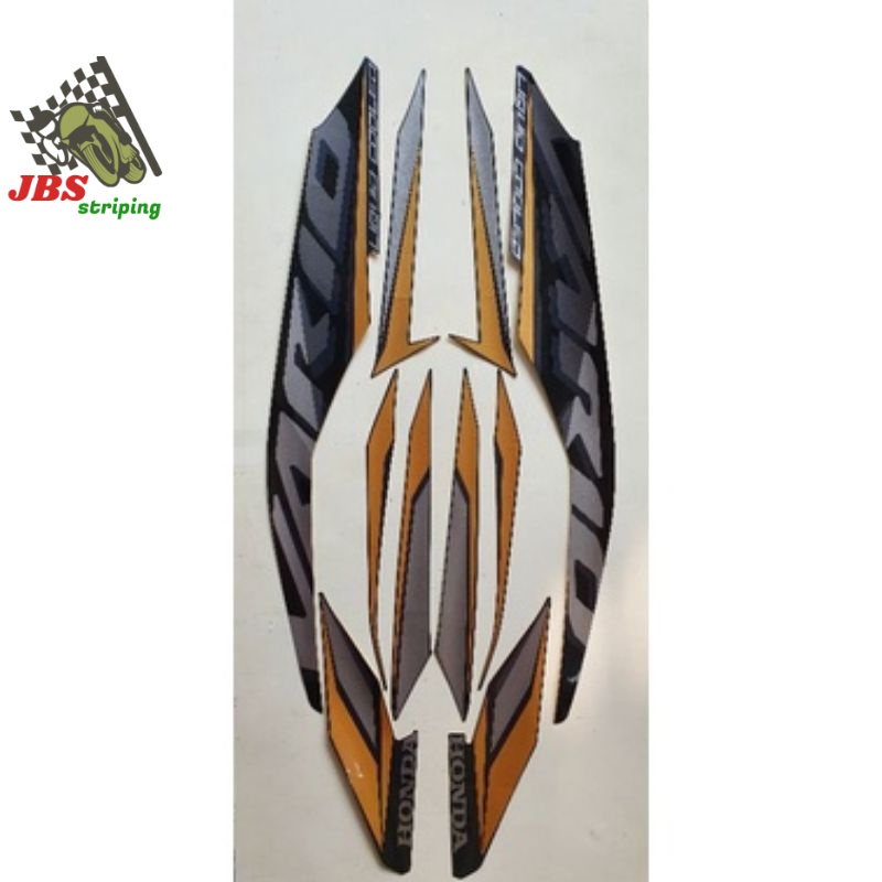 Striping honda new vario techno 125  iss led fi cbs 2021 2022 biru doff stiker vario lis body vario