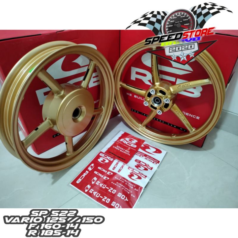 velg racing rcb sp 522 vario 125 150 BEAT old dan new MIO 160-14 185-14