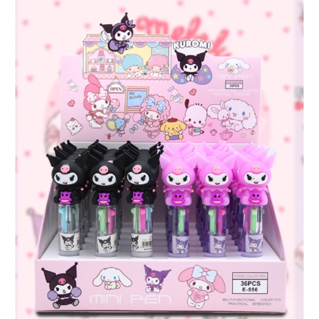 

Pulpen 4 warna mini sanrio lucu