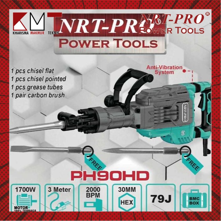HAMMER DEMOLITION / BOR BOBOK BETON / JACK HAMMER PH 90 HD NRT-PRO