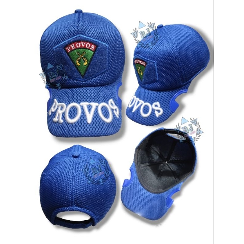 Topi Provos Coak Biru / Topi Jaring Jala Cowak Provos Tni / Topi Coak Provos