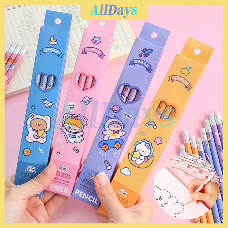 

10 PCS PENSIL MOTIF KARTUN LUCU PENSIL SET LUCU PENSIL SET ALAT TULIS SEKOLAH ANAK LUCU PENSIL SET PACK CUTE