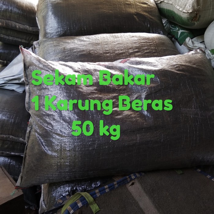 Promo Murah [Bisa COD] sekam bakar 1 karung beras 50kg