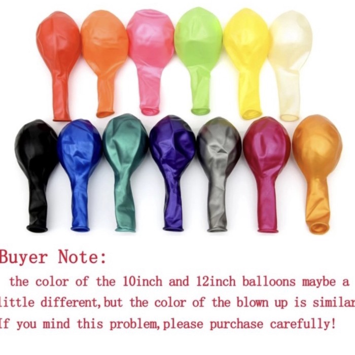 Balon latex metalik / balon karet metalik per pack isi 100 - pink tua