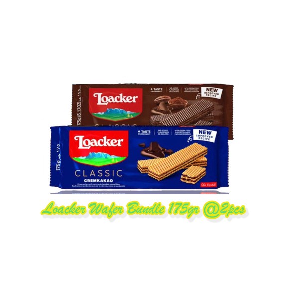 

Loacker Wafer Bundle Cremkakao & Double Choc [175gr x @2Pcs]