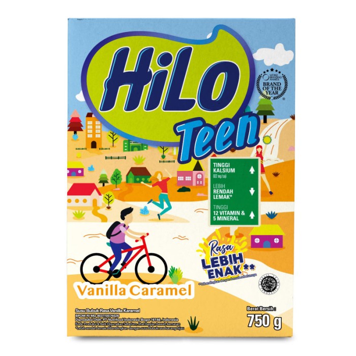 

✨PROMO✨ -HiLo Teen Vanilla Caramel 750gr - Susu Tinggi Kalsium