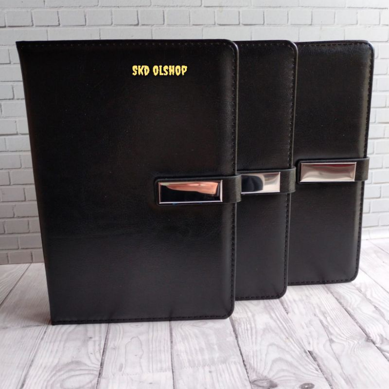 

Agenda kulit notebook kulit A5 kancing magnet
