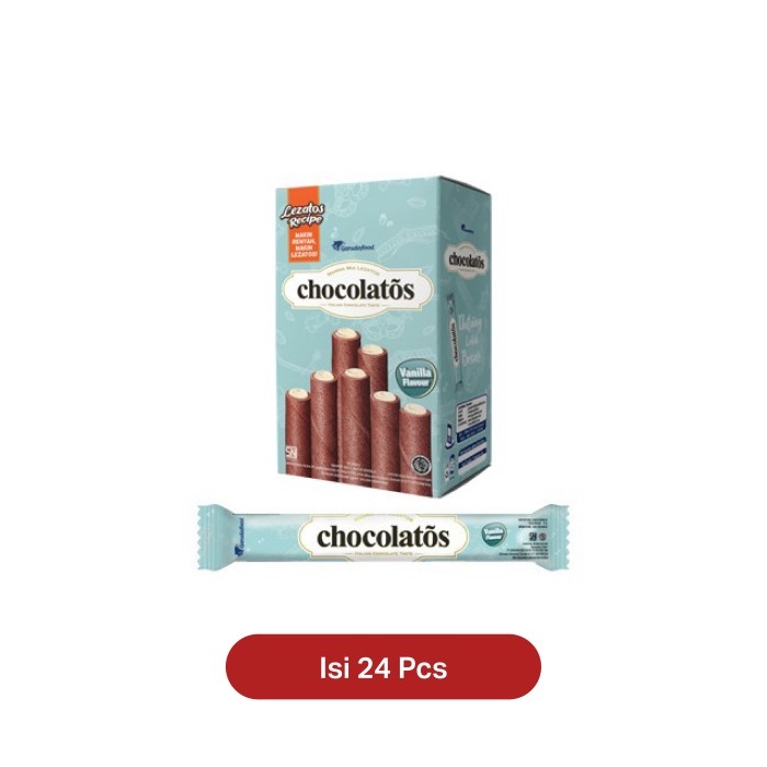 

Chocolatos Wafer Stik Vanilla isi 24 pcs x @12gr