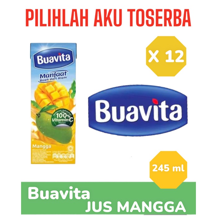 

BUAVITA MANGO Jus Mangga 245 ml - ( HARGA 12 pcs )