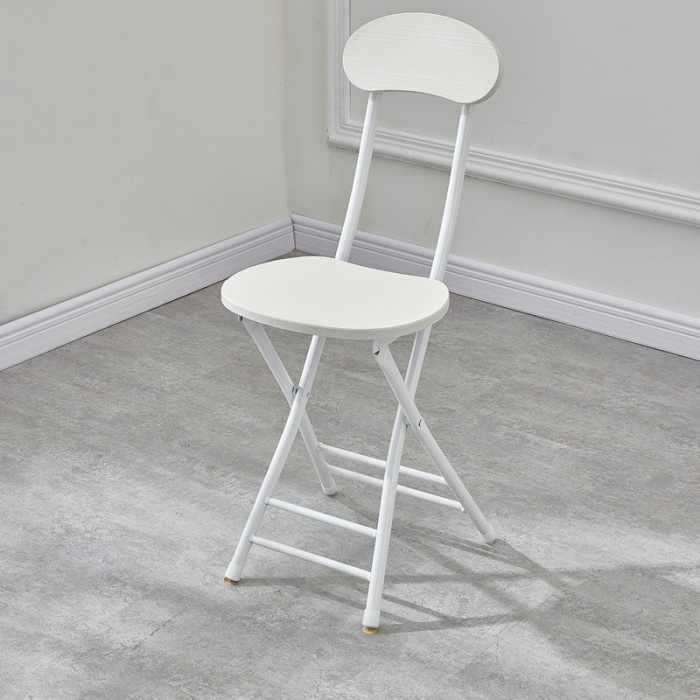 Kursi Lipat Folding Chair Kursi Lipat Portable  - K24 Putih