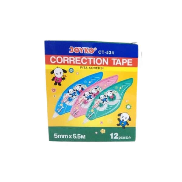 

[PACK] Penghapus / Correction Pen Tape / Tipe-X Kertas Pita - Joyko CT-534 MURAH