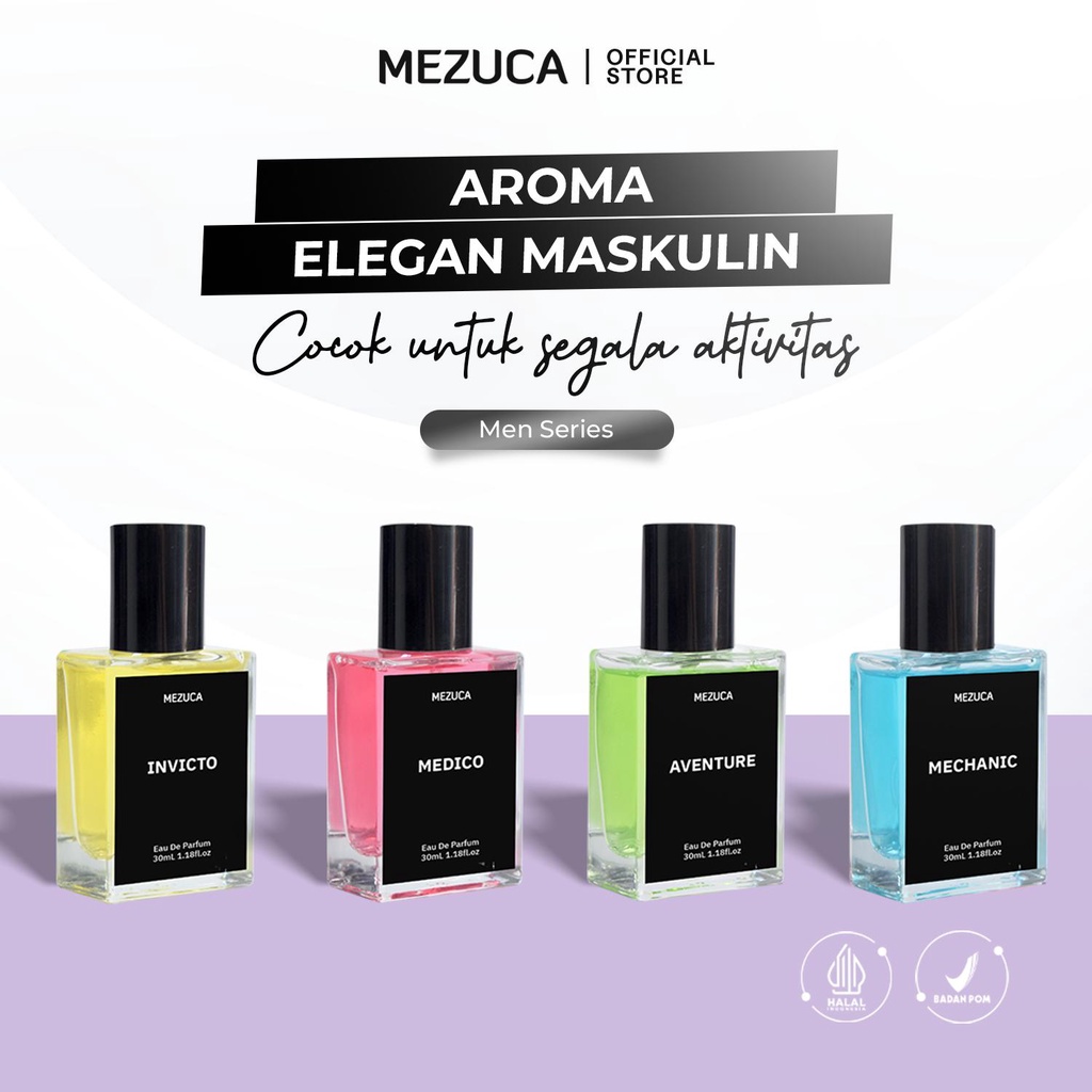 Dapat 4 Botol Parfum MEN SERIES Mezuca Eau de Parfume Original BPOM