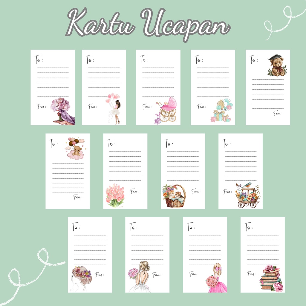 

KARTU UCAPAN-BLANGCARD-UCAPANBUKET-WEDDING-BIRTDAY- isi 5 pcs