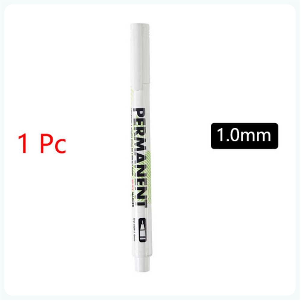 

WHITE MARKER Spidol Ban Permanen Oil Based Marker Waterproof 1mm - L-580