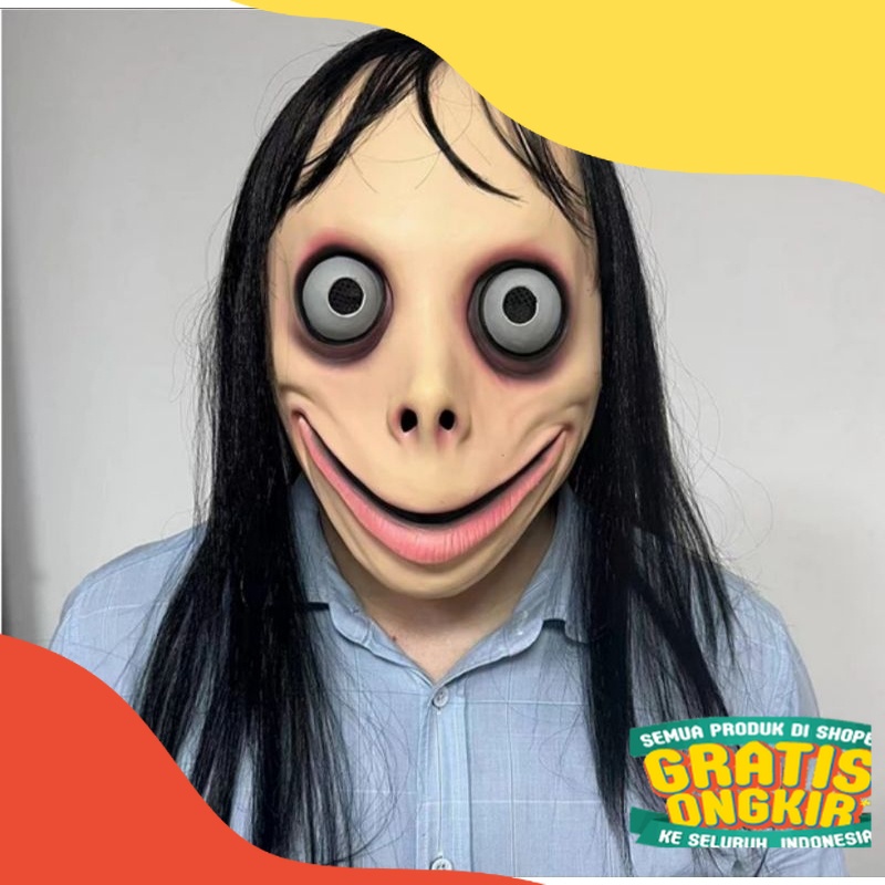 Topeng Halloween Mask Topeng Hantu Seram MOMO/ paling seram