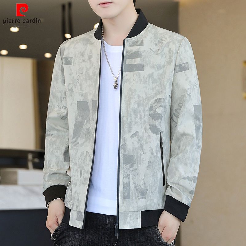 Pierre Cardin Authentic Men's Coat Spring and Autumn Cardigan Casual Jacket New Fashion Baseball Sui