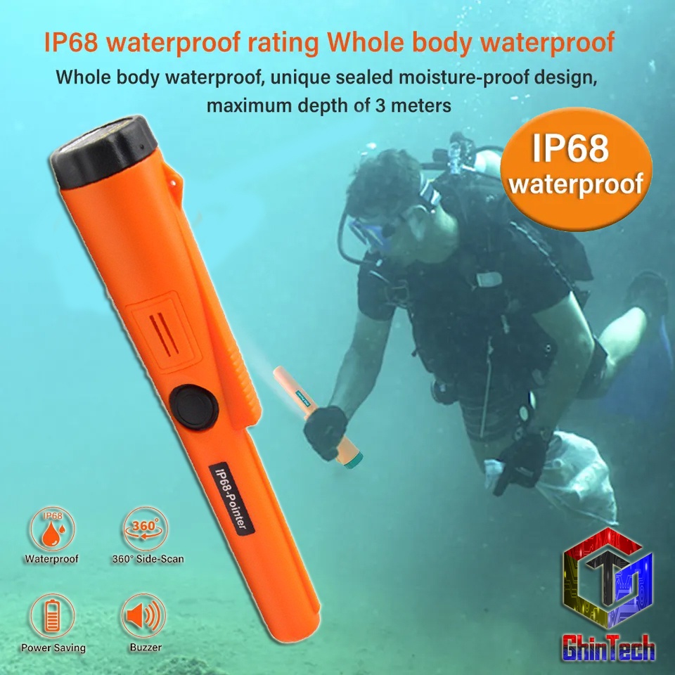 Metal detector Bawah Air IP68 Detektor Logam Tahan Air Gp Pointer Anti Dalam Air IP 68 Pointer AT em
