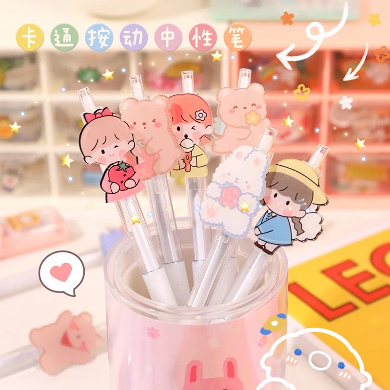 

STESSI Pulpen Bensia Topper Acrylic Karakter Lucu Import/ Bolpen / Pen / Pena