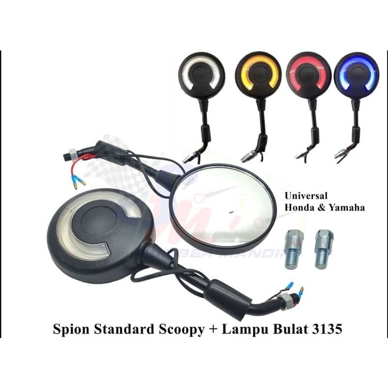 spion lampu model Scoopy spion variasi retro lampu BSM_accmotor