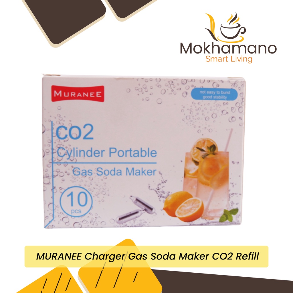 MURANEE Kapsul Pembuat Soda Charger Gas Soda Maker CO2 Refill Pack