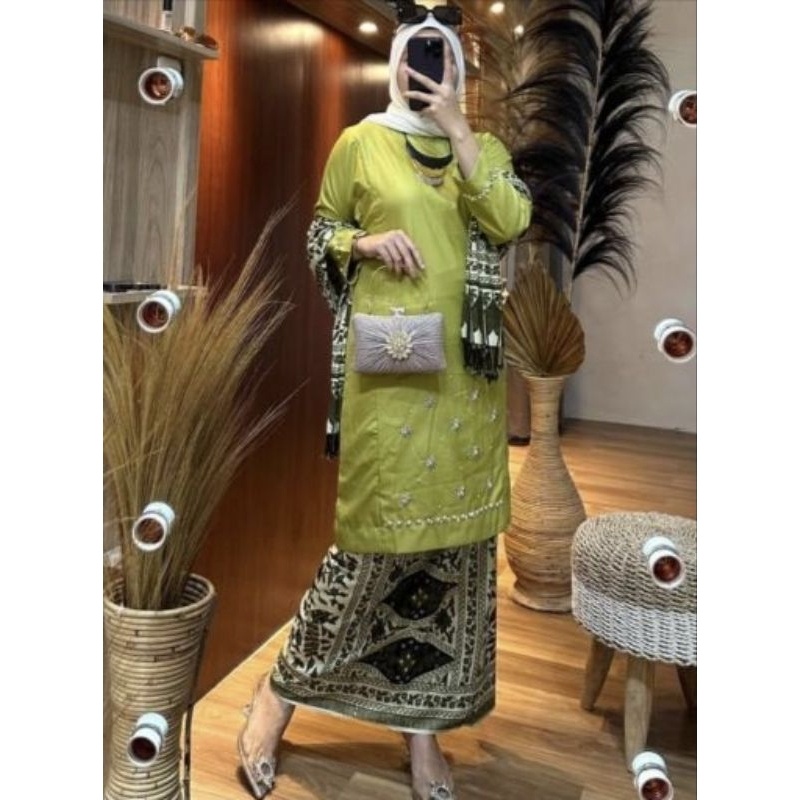 stelan batik tanah liek#baju kurung/mandeh kandung#tanah liek